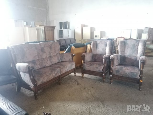 Холова гарнитура диван 3+1+1 внос от Европа , снимка 13 - Дивани и мека мебел - 30439659