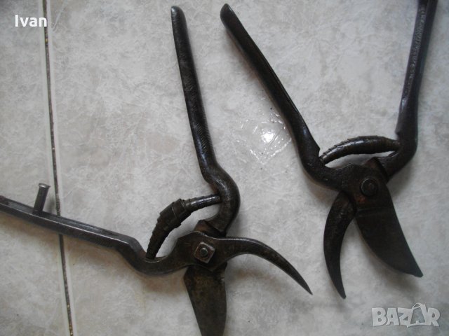 Стара Немска Лозарска-Овощарска Ножица-Ръчно Кована-Ретро-Винтидж, снимка 2 - Други инструменти - 34447821