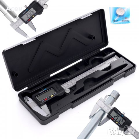Електронен шублер,LCD дисплей 0-150 мм+Кутия