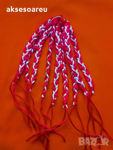 Мартеница за ръка гривна с преплетени конци с регулируема връзка плетени мартеници дамски мъжки унис, снимка 17 - Гривни - 35418349