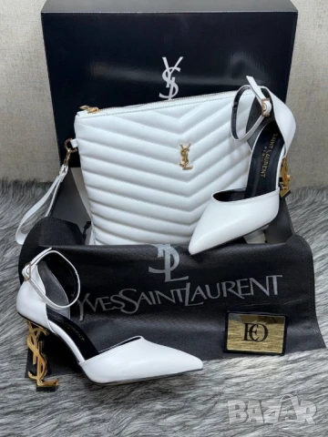 обувки на ток YSL saint laurent , снимка 3 - Дамски обувки на ток - 50641651