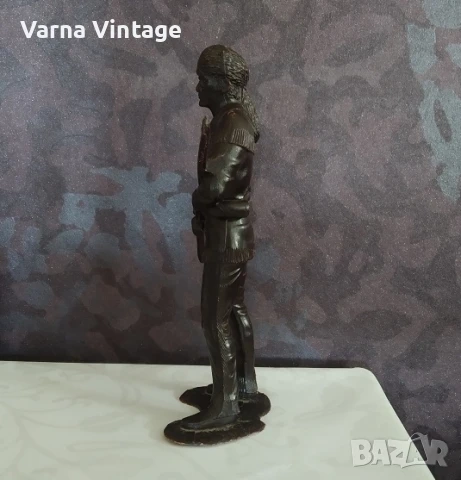 Войници. Трапер с пушка. мащаб 150 мм (ДЗИ) СССР., снимка 4 - Колекции - 51211453