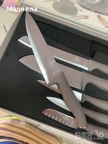 Комплект ножове, Berlinger Haus, BH2953 матово сив, снимка 12 - Прибори за хранене, готвене и сервиране - 51677825