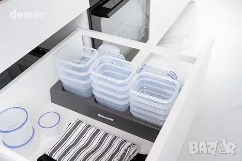Органайзер Nest12 за кухненско чекмедже с 12 кутии общо 8.9 л, снимка 2 - Кутии за съхранение - 55780674