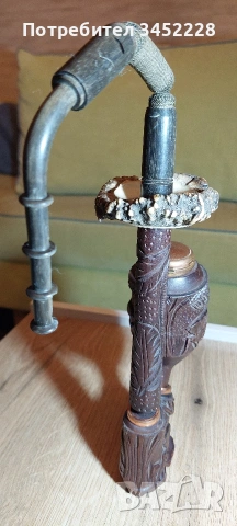 Лула дърворезба и кост за ценители , снимка 5 - Антикварни и старинни предмети - 54019383