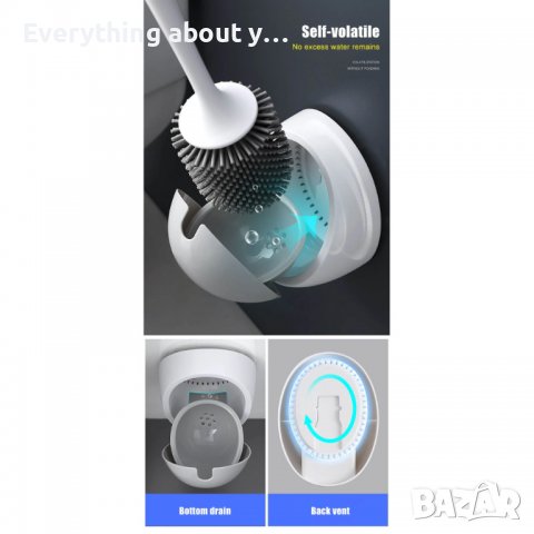 3687 Силиконова четка за баня, снимка 7 - Други стоки за дома - 36737062