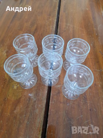 Стари стъклени чаши Хрусталь, снимка 6 - Други ценни предмети - 31853374
