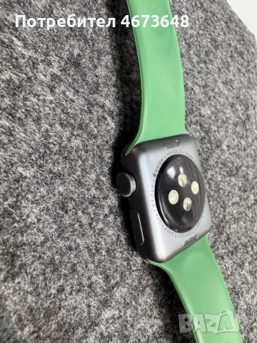 Apple Watch Series 3 (38мм), GPS, Тъмнозелена Каишка + Магнитно Зарядно, снимка 10 - Аксесоари за Apple - 52777204