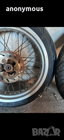 Капли от SuperMoto 17ки с коловете, снимка 2 - Гуми и джанти - 54330414
