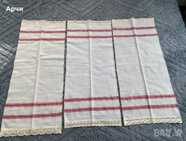 Кенарени месали от ръчно тъкани памучни платове, снимка 4 - Антикварни и старинни предмети - 52735367