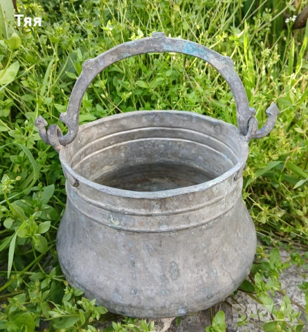 Малко менче/бакърче 2 л, снимка 4 - Антикварни и старинни предмети - 54261972