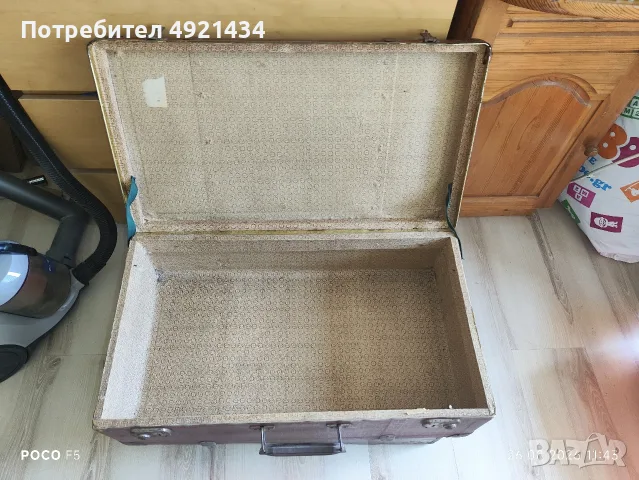 Стар картонен куфар, снимка 3 - Куфари - 55816780