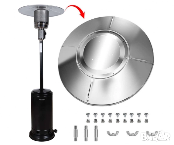 Външен газов отоплител TR135GRB, 13kW, гъба.