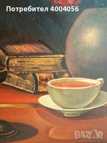 Маслена картина, снимка 4 - Антикварни и старинни предмети - 56130485
