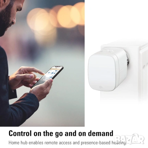 Смарт термоглава Eve с дисплей НОВ Eve Thermo (Apple Home) , снимка 7 - Радиатори - 53927970