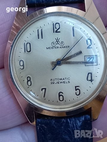  немски часовник  meister anker 22 jewels automatic 