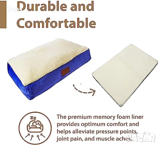 Легло за кучета Ellie-Bo от мемори пяна, средно голямо, М размер 76 см, снимка 2 - За кучета - 52174045