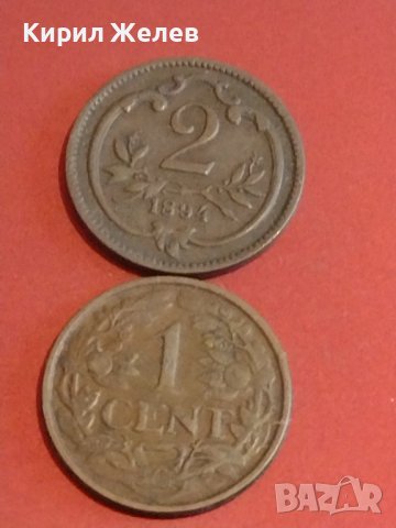 Две монети 2 хелера 1894г. Австрия/ 1 цент 1954г. Недерландия за КОЛЕКЦИОНЕРИ 31488