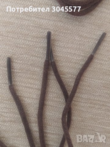 Връзки за обувки 2 м 35 см, кафяви, снимка 1