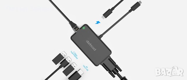 Мултифункционален USB-C хъб 7 в 1, снимка 2 - Друга електроника - 42659467
