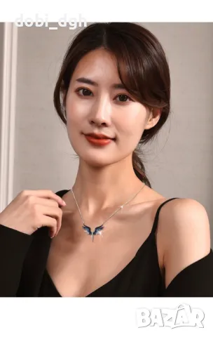 Дамско колие с висулка феникс, снимка 5 - Колиета, медальони, синджири - 48002188