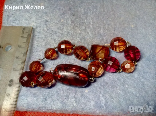 ЕФЕКТНА ЦВЕТНА АРТ ГРИВНА ХЕНД МЕЙД БИЖУ 47344, снимка 2 - Гривни - 47315993