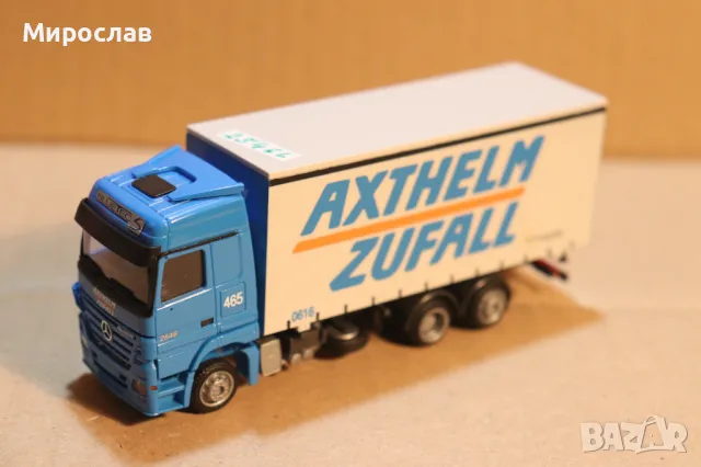 AMW H0 1/87 MERCEDES BENZ ACTROS КАМИОН МОДЕЛ КОЛИЧКА, снимка 2 - Колекции - 49753271