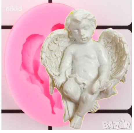 Малък заспал Ангел силиконов молд форма за фондан шоколад