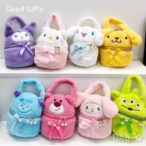Плюшена чанта Hello Kitty Kuromi, Hello Kitty Melody чанта, снимка 4 - Плюшени играчки - 49157895