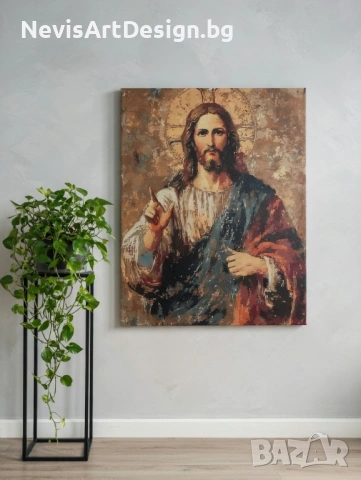 Ръчно рисувана икона на канава 