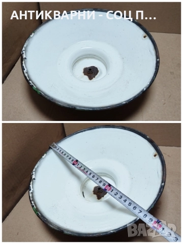 Стара Соц Емайлирана Улична Лампа. , снимка 5 - Антикварни и старинни предмети - 52506111