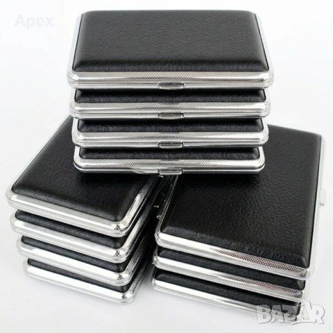 Луксозна Кожена Табакера за Цигари 80мм 100мм Слим. Стилни Табакери за Slim Цигари.Tabakera.Tabakeri, снимка 2 - Табакери - 54010129