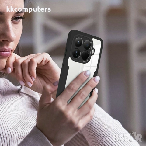 Защитен калъф + PET Протектор за Xiaomi 15T Pro | Акрил + TPU, Прозрачен дизайн, 360° Защита, 6 Цвет, снимка 13 - Калъфи, кейсове - 52360885