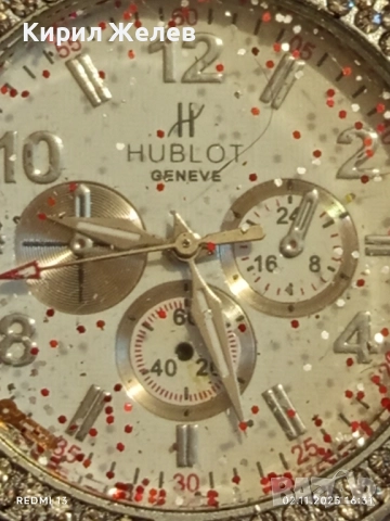 Дамски часовник HUBLOT GENEVE много красив стилен дизайн силиконова каишка 49024, снимка 4 - Дамски - 52264808