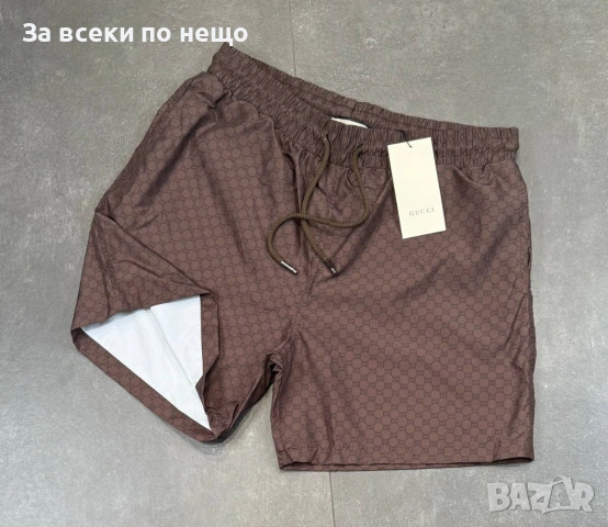 Gucci Кафеви Мъжки Плажни Шорти🩳Плувни Шорти🩳Мъжки Бански Код Mens P.190