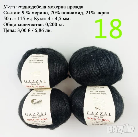 Евтини прежди в малки количества - нови и остатъци , снимка 14 - Други - 52029847