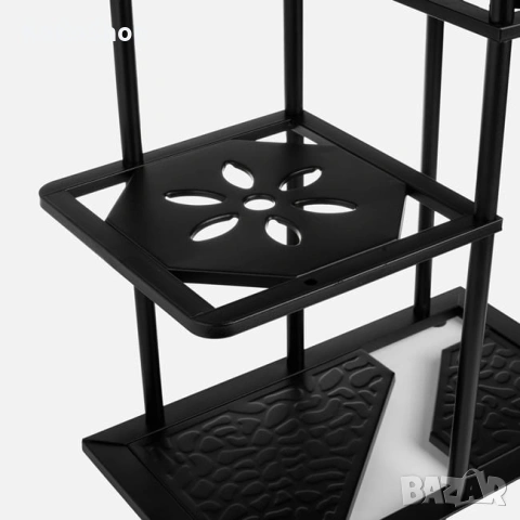 Цветарник - черен, метален, снимка 3 - Декорация за дома - 53928329