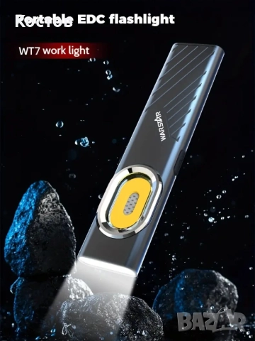 EDC фенер LED с акумулаторна батерия, снимка 5 - Къмпинг осветление - 52787862