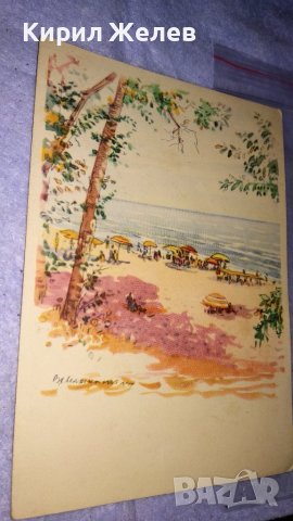 ЛОТ 4 РЕДКИ СТАРИ ПОЩЕНСКИ КАРТИЧКИ ТЕМА БАЛКАНТУРИСТ и СТАРИ РИСУНКИ РОМАНТИКА ИЗКУСТВО 6445, снимка 3 - Филателия - 38790416