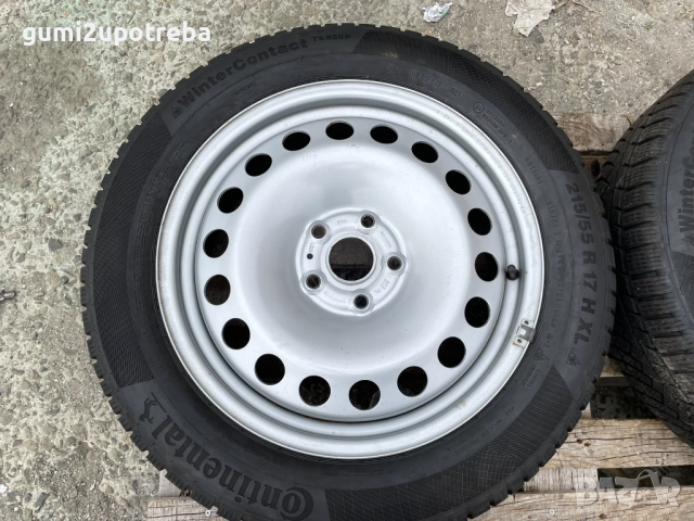 17 Джанти 5х112 Volkswagen Caddy Ford 6,5J et49 Continental 215/55/17, снимка 4 - Гуми и джанти - 52067858
