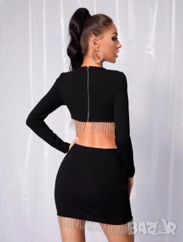 ЛИКВИДАЦИЯ! Рокля с камъни 2 части комплект пола Avin Alessa Cliche, снимка 6 - Комплекти - 28238966