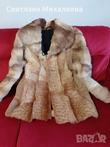 Дамско палто естествен косъм, снимка 1 - Палта, манта - 35620746