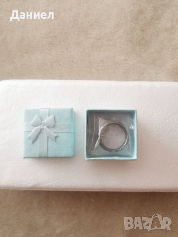 Мъжки пръстен Волфрамов карбид 8мм, снимка 4 - Пръстени - 42263283