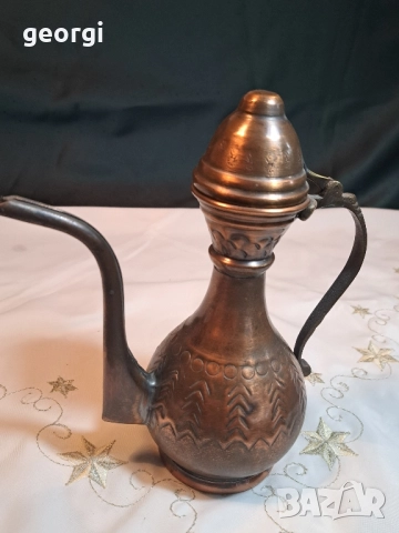 меден ибрик 28/4, снимка 2 - Антикварни и старинни предмети - 51916750