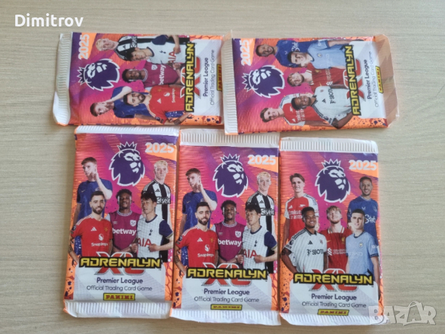 Panini Premier League 2025 - пакети с карти