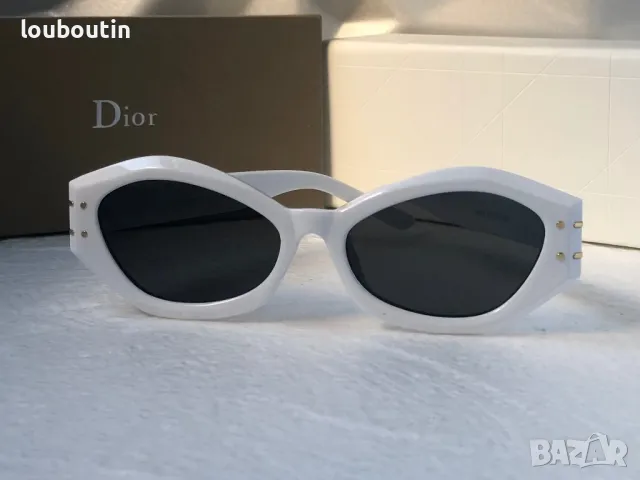 Dior 2024 дамски слънчеви очила 2 цвята черни бели, снимка 9 - Слънчеви и диоптрични очила - 47699244