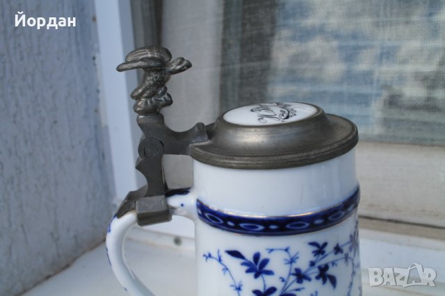 Рядка стара поцеланова халба, снимка 8 - Колекции - 40268490