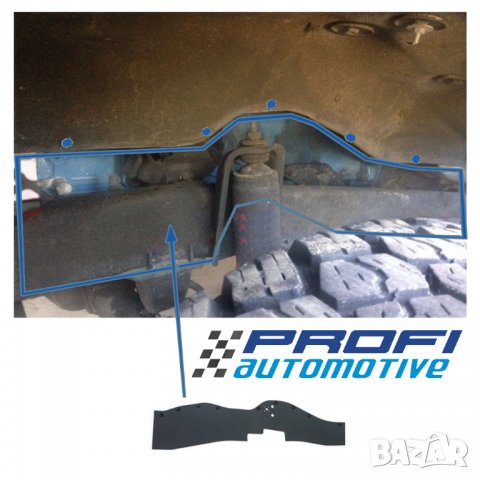 Гумена кора защита двигател Land Cruiser J70,J73, J75, снимка 2 - Части - 26639081