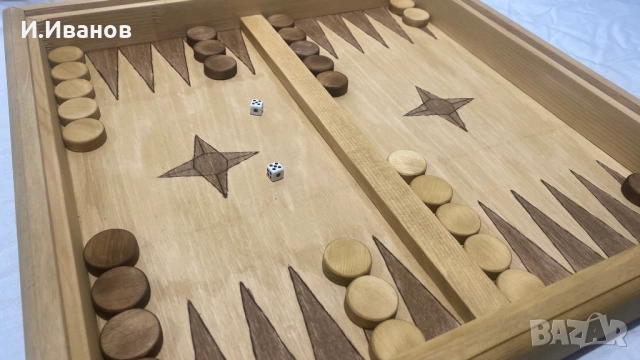Продавам дървена игра 3 в 1, Не се сърди човече, дама и табла. Нова., снимка 9 - Настолни игри - 52672853