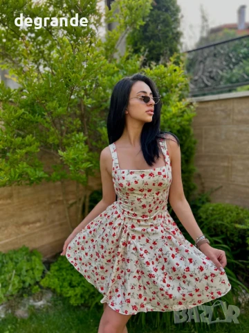 Прекрасна лятна рокля с панделка , снимка 3 - Рокли - 50870619